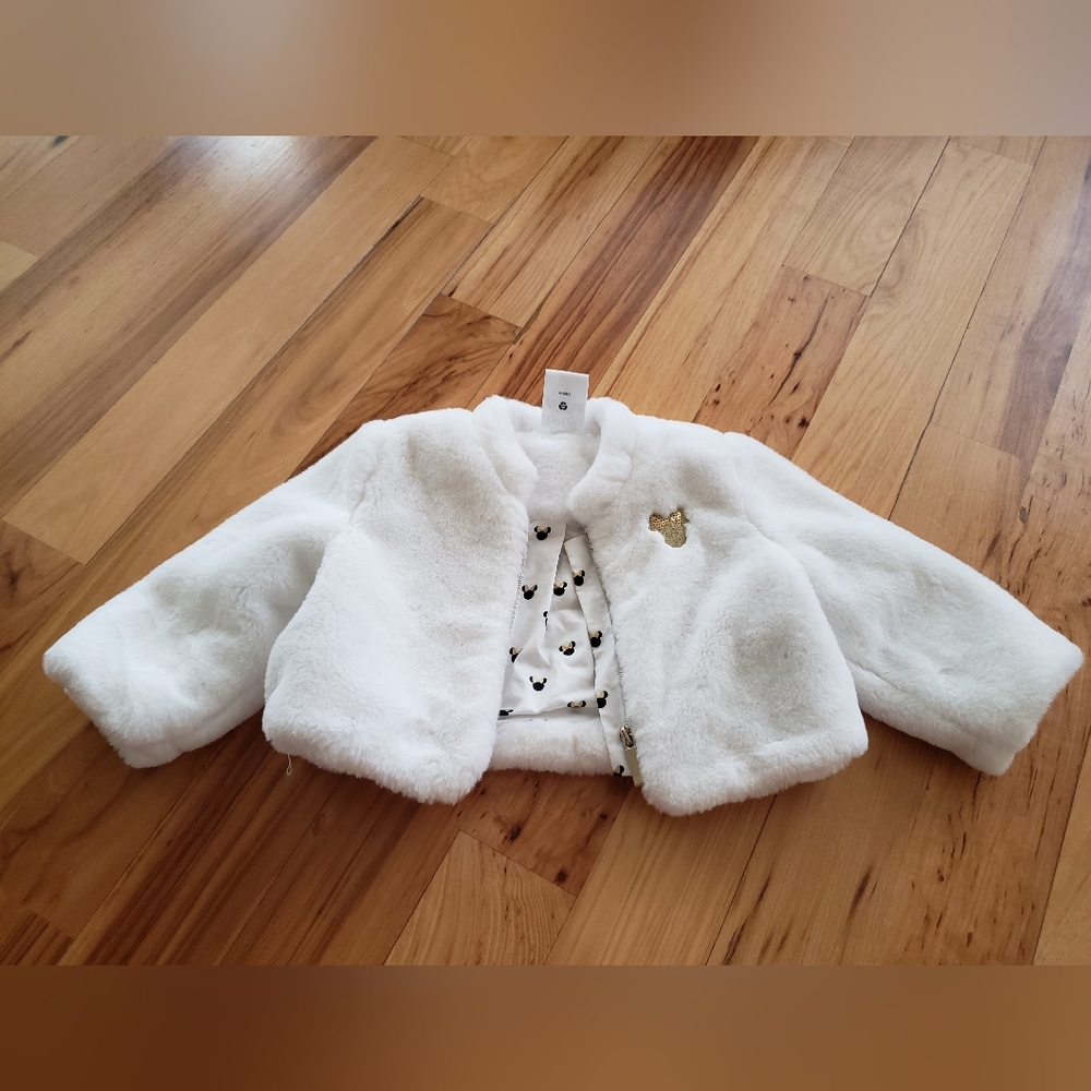 Disney White Faux Fur Jacket Collection